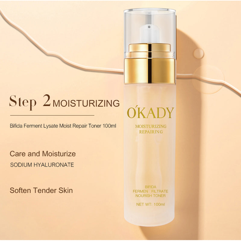 OKADY - Bifid Yeast Moisturizing Anti-Aging Organic Facial Care Product Skin Care Set