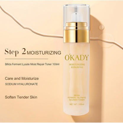 OKADY - Bifid Yeast Moisturizing Anti-Aging Organic Facial Care Product Skin Care Set